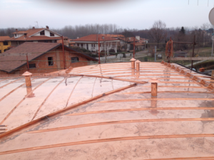 Rifacimento tetti civili - Copertura in rame - Strambino (TO)