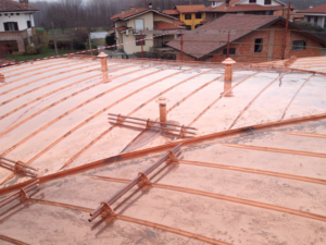 Rifacimento tetti civili - Copertura in rame - Strambino (TO)