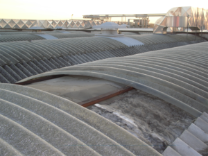 Copertura industriale curva - Bonifica amianto